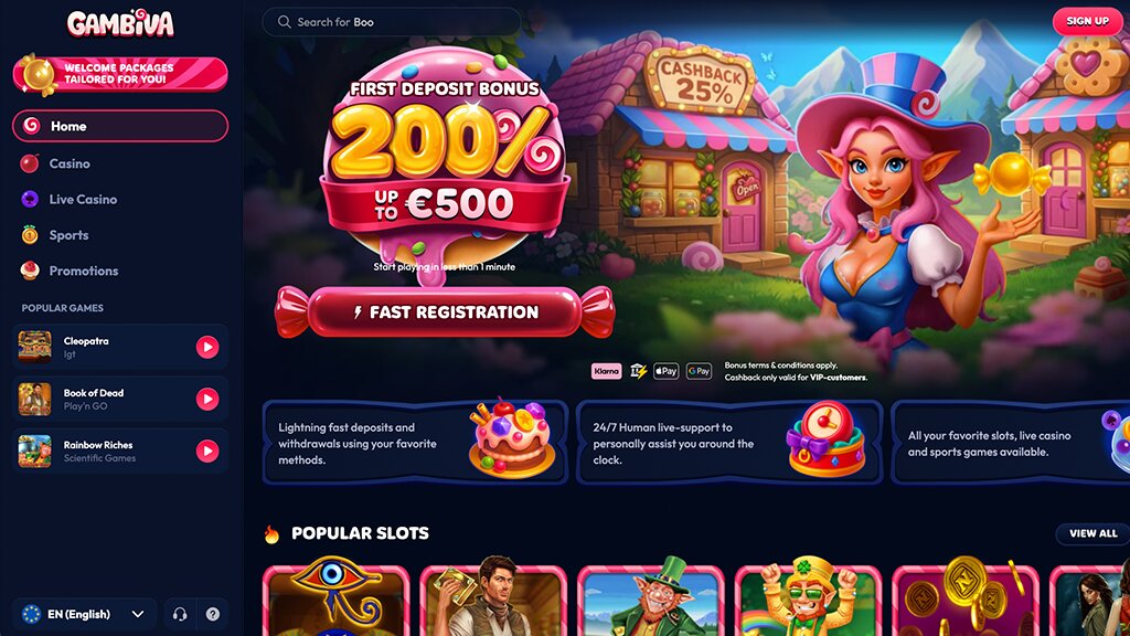homepage van beste online goksite gambiva